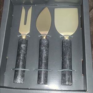 Crate & Barrel Marble Cheese Tools, Set of 3